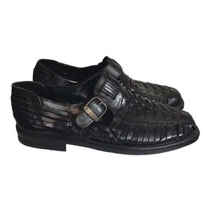 Verde International Men’s Woven Leather Slip On Shoes